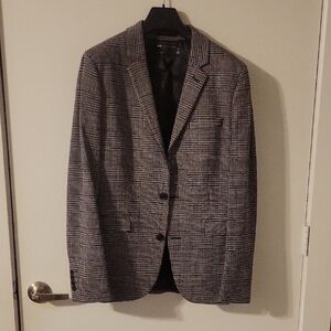 ASOS Black and White Checkered Blazer